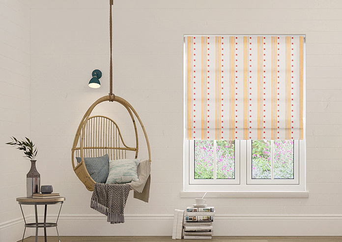 City Lines, Orange - Roman Blind - Image 3